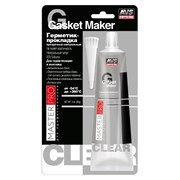Герметик-прокладка MasterPro AVS AVK-347, 85г, автомобильный, силиконовый, нейтральный, прозрачный 85032