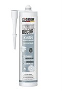 Клей монтажный ZIGGER WHITE DECOR, для декора, 400г, акриловый, белый 11561