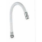 Излив/гусак для смесителя DOKORONA DK-768, гибкий, длина 500мм, белый 56567