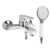 Смеситель для ванны 5210 GFmark, однорычажный, с коротким изливом 100мм, белая эмаль 66412