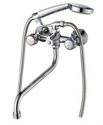 Смеситель для ванны AMMORE А4385, двухвентильный, излив 300мм, хром 89876