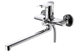 Смеситель для ванны РМС SL137-006, однорычажный, излив 350мм, хром 88321