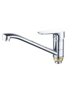 Смеситель для кухни AMMORE А5402, однорычажный, на гайке, хром 89902