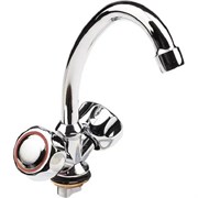 Смеситель для кухни STOMEGA 3310-1, двухвентильный, на гайке, хром 82634