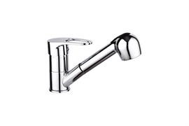 Смеситель для кухни РМС SL52-014, с выдвижной лейкой, однорычажный, на шпильке, хром 88302