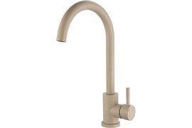 Смеситель для кухни РМС SUS124BGK-017F, однорычажный, на гайке, бежевый 88308