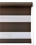 Штора рулонная/миниролл Зебра, 57x160см, темный капучино 90453