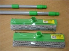 Окномойка AST, насадка 25см ST-120T, черенок 120см телескопический, окрашеная сталь, гладкий 25001