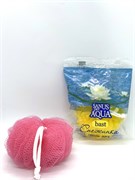 Мочалка для тела Снежинка, диаметр 110мм, банная, нейлон, микс 83805