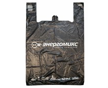 Пакет-майка Энергомикс ПНД 40+18x60cм, 20мкм, черный 18739