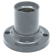 Патрон накладной прямой ECOLA AB7STSEAY, E27, серебряный 89854