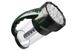 Фонарь кемпинговый КОСМОС KOCAP2008L-LED, аккумуляторный, встроенная вилка 220В, 24+19 светодиодов, 2 режима 18570