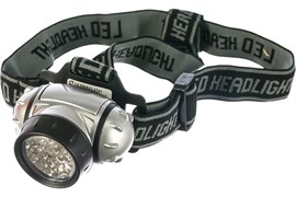 Фонарь налобный Ultraflash 10262 LED 5353, с поворотным отражателем, 19 светодиодов, 4 режима 39496