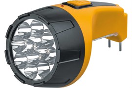 Фонарь ручной NAVIGATOR 94953 NPT-СР05-ACCU, аккумуляторный, встроенная вилка 220В, 12+10 светодиодов, 2 режима 52545