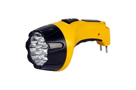 Фонарь ручной SMARTBUY SBF-85-Y, аккумуляторный, встроенная вилка 220В, 15 светодиодов, 1 режим 46761