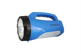 Фонарь ручной ULTRAFLASH LED 3818SM, аккумуляторный, встроенная вилка 220В,1+12 светодиодов, 2 режима 39501