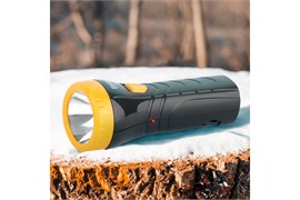 Фонарь ручной ТРОФИ ТА1 Б0005797, аккумуляторный, встроенная вилка 220В, 1 светодиодов, 2 режима 47273