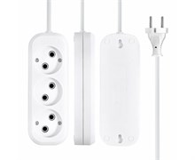 Удлинитель 1-2.SALE E1M 860458, ПВС 2x1мм2, 3 розетки, 2м, 10А, IP20, без заземления 84554