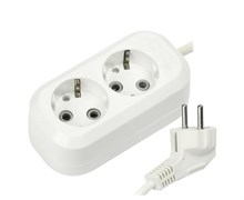 Удлинитель 1-2.SALE E1M 860468, ПВС 3x1мм2, 2 розетки, 3м, 16А, IP20, с заземлением 86674