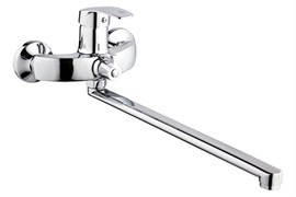 Смеситель для ванны РМС SL85-006E, однорычажный, излив 300мм, хром 88332