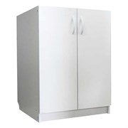 Тумба под мойку 600x500мм, 2 дверцы, ЛДСП белый, без корыта 70359