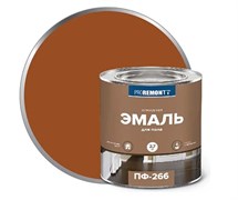Эмаль для пола ПФ-266 PROREMONTT, алкидная, желто-коричневая, 2.7кг, глянцевая 70868