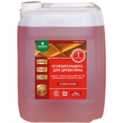 Покрытие защитное (антисептик) PROSEPT ОГНЕБИО PROF 1, 10л, огнебиозащита для древесины, 1 группа, красный 86051