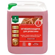 Покрытие защитное (антисептик) PROSEPT ОГНЕБИО PROF 1, 5л, огнебиозащита для древесины, 1 группа, красный 86053