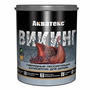 Покрытие защитно-декоративное (антисептик) АКВАТЕКС Викинг, 0.75л, бесцветный, полуматовое 76532
