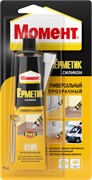 Герметик Момент, 70мл, универсальный, силиконовый, прозрачный 84298