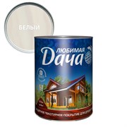Покрытие защитно-декоративное (антисептик) ЛЮБИМАЯ ДАЧА, 0.75л, белый, полуматовое 81700