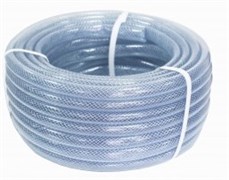 Шланг поливочный Дальняя заимка E1M Экон, 3/4дюйма, 20м, силиконовый, однослойный, прозрачный, голубой 29717