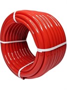 Шланг поливочный Дальняя заимка E1M, 3/4дюйма, 20м, силиконовый, трехслойный, армированный, пищевой, красный 16449