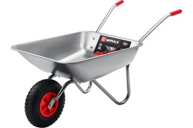 Тачка садовая MIRAX MX-1, одноколесная, 65л, грузоподъемность 90кг 85473