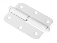 Петля накладная МЕТАЛЛИСТ 85мм, 85x63мм, левая, сталь, белая 52688