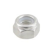 Гайка самоконтрящаяся М10, с нейлоновым кольцом, оцинкованная сталь 87520