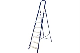 Лестница стремянка АЛЮМЕТ М8408, 8 ступеней, высота 1.66м, стальная 1690