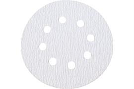 Круг абразивный GEPARD GP5002-180, для краски, 125мм, 8 отверстий, на липучке, P180, набор 5шт 83296