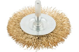 Корщетка дисковая прямая для дрели CUTOP Profi, диаметр 65мм, со штифтом 90935