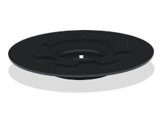 Прокладка клапана АНИ М015, для сливной арматуры бачка, круглая, черная, резина 82764