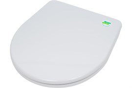 Сиденье с крышкой для унитаза (стульчак) ИНКОЭР Орион, белое, пластиковое 88881