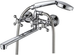 Смеситель для ванны AMMORE A4581-F, двухвентильный, с плоским изливом, хром 89501