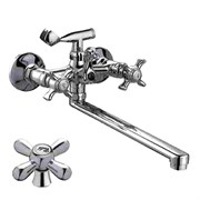 Смеситель для ванны D-LIN D147819-F, двухвентильный, с плоским изливом, хром 89912