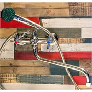 Смеситель для ванны FRUD 7130S R22112, двухвентильный, с круглым изливом, хром 90039