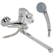 Смеситель для ванны POTATO P22216, однорычажный, с плоским изливом, хром 89879