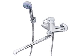 Смеситель для ванны TSARSBERG TSB 950, однорычажный, с плоским изливом, хром 90072