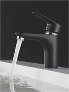 Смеситель для раковины AMMORE A1003-A, однорычажный, черный, ЦАМ 89459