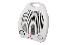 Тепловентилятор Ergolux ELX-FH01-C01, 2кВт, спиральный нагреватель, 2 режима, с ручкой, белый 55453