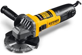 Машина углошлифовальная (болгарка) STEHER AGS-125-1100 ET, с регулировкой оборотов, 125мм, 11000об/мин, 1100Вт 91284