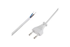 Шнур сетевой REXANT 11-1147, ШВВП 2х0.75мм2, 230В,  IP20, 1.8м, белый 73327